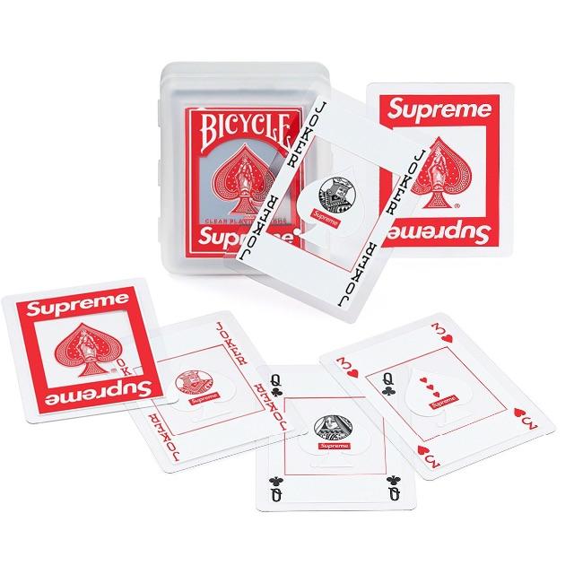 Supreme Bicycle® Clear Playing Cards