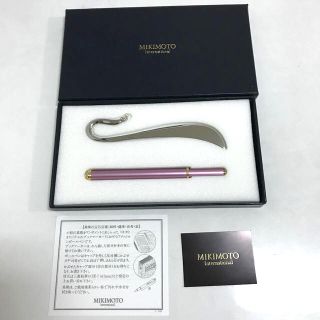 ミキモト(MIKIMOTO)の新品未使用　MIKIMOTO ミキモト　ブックマーカー&ボールペンセット(しおり/ステッカー)