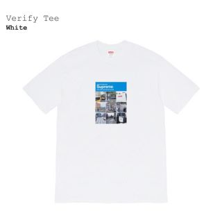 シュプリーム(Supreme)の【24時間以内配送】Supreme Verify Tee White 画像認証(Tシャツ/カットソー(半袖/袖なし))