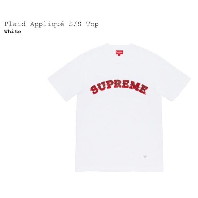 Supreme 20fw Plaid Appliqué S/S Top