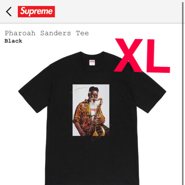 supreme 20FW Pharoah Sanders tee 黒XL