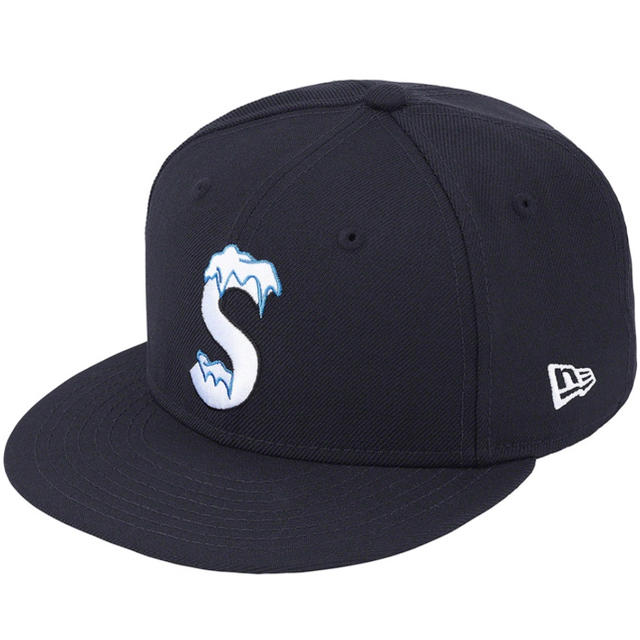 S Logo New Era ネイビー　3/8帽子