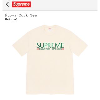 シュプリーム(Supreme)の【M】supreme  Nuova York Tee Tシャツ(Tシャツ/カットソー(半袖/袖なし))