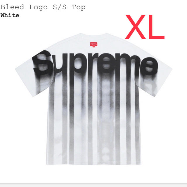 supreme Bleed Logo s/s Top 白 XL サイズ