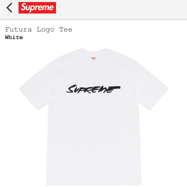 Supreme 20fw futura logo XLサイズ 白 tシャツ