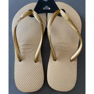 ハワイアナス(havaianas)のhavaianas SLIM DOURADO SOL 35-36 ハワイアナス(ビーチサンダル)