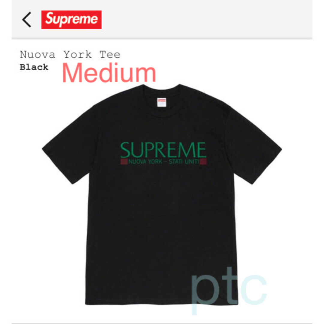 20fw Supreme Nuova York Tee  M