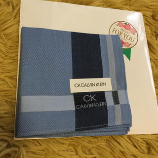 カルバンクライン(Calvin Klein)のCK CALVIN KLEIM 紳士用ハンカチ(ハンカチ/ポケットチーフ)