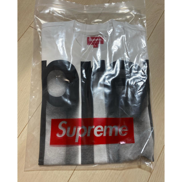 supreme Bleed Logo s/s Top 白 Lサイズ