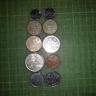 ブラジル硬貨×10枚(1967～2013年)(貨幣)