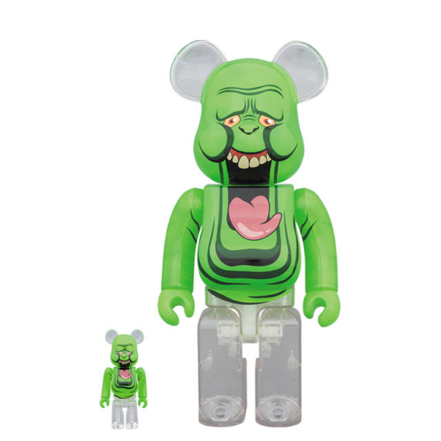 BE@RBRICK SLIMER（GREEN GHOST）100％ & 400％