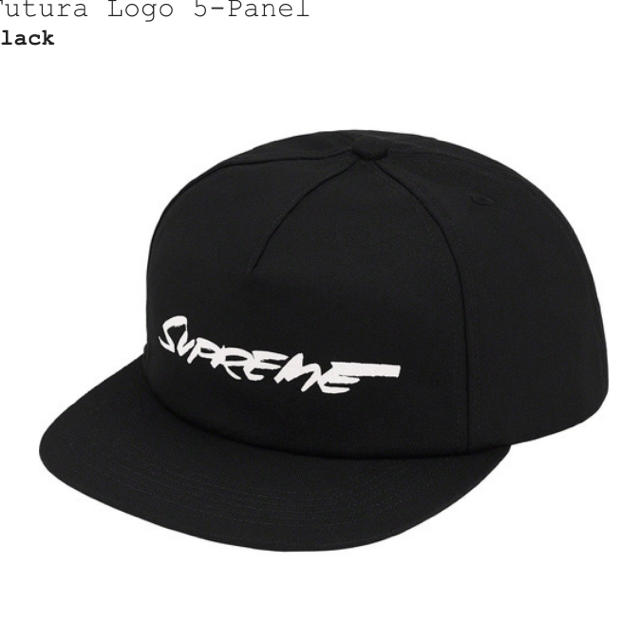 メンズsupreme Futura logo cap 黒