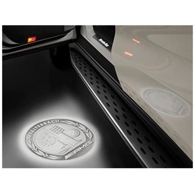 メルセデス・ベンツ純正 AMGエンブレムロゴ LEDプロジェクターカーテシ