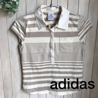 アディダス(adidas)のadidas ボーダーポロシャツ かっこいい！(ポロシャツ)