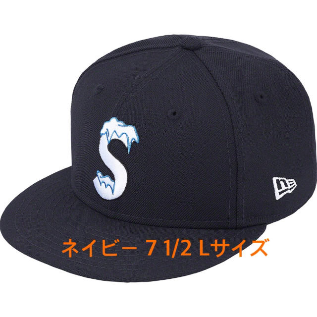 Supreme S Logo Newera ネイビー　7 1/2 Lサイズキャップ