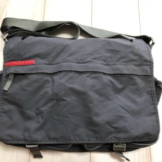2極タイプ プラダスポーツ メンズ 斜め掛けショルダーバッグ グレー