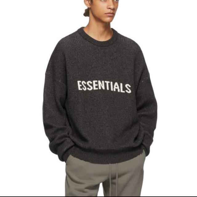 FEAR OF GOD - FOG ESSENTIALS KNIT SWEATER Black XSサイズの通販 by ... XSサイズ FOG ESSENTIALS crewneck sweat