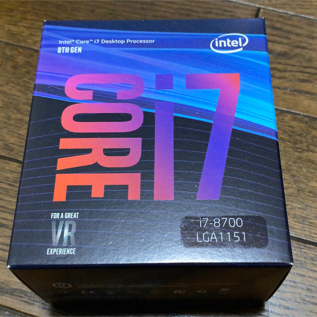 Intel Core i7 8700 BOX LGA1151 新品未開封品