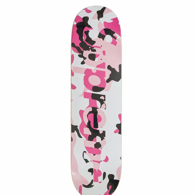 20AW Supreme Camo Logo Skateboard ピンク