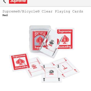 シュプリーム(Supreme)のBicycle® Clear Playing Cards Red(トランプ/UNO)