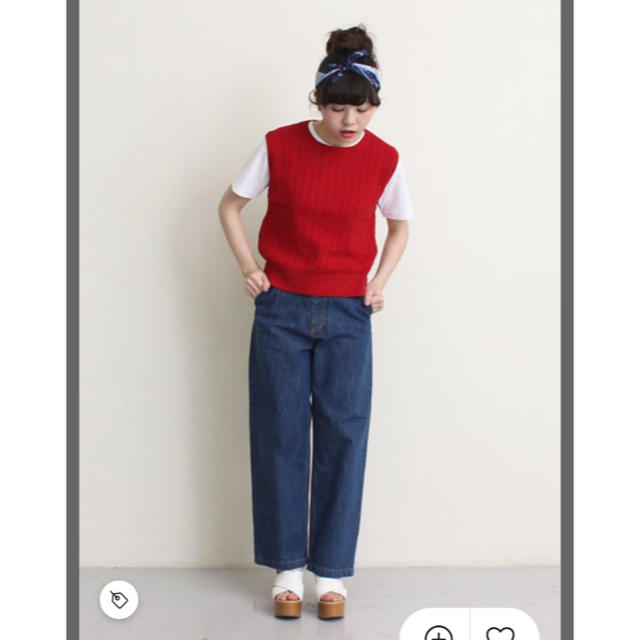 Dot&Stripes CHILDWOMAN(ドットアンドストライプスチャイルドウーマン)のハイウエストデニムパンツ レディースのパンツ(デニム/ジーンズ)の商品写真