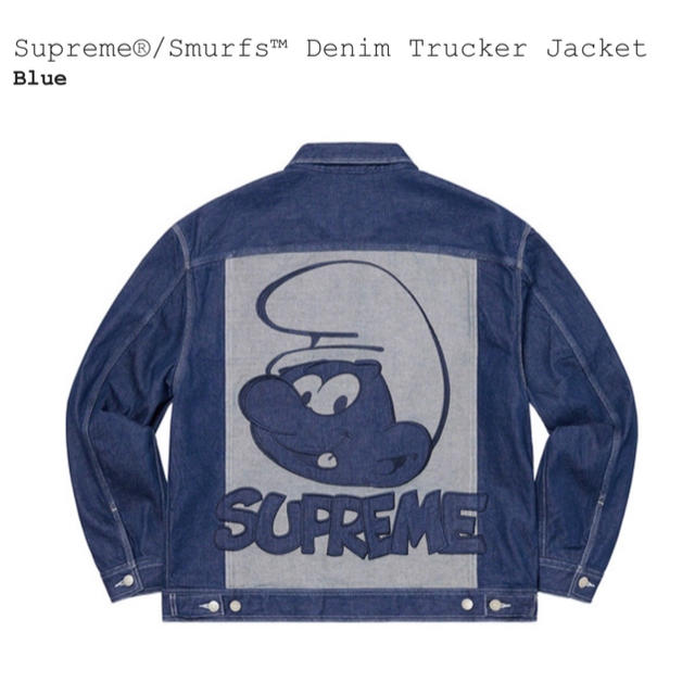 supreme Smurfs Denim Trucker Jacket