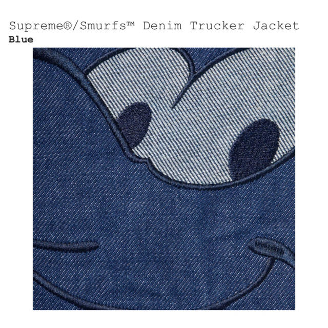 青M Supreme®/Smurfs™ Denim Trucker Jacket