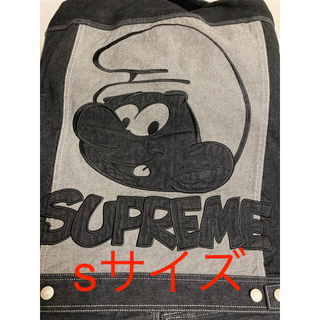 シュプリーム(Supreme)のSupreme smurfs denim trucker jacket sサイズ(Gジャン/デニムジャケット)