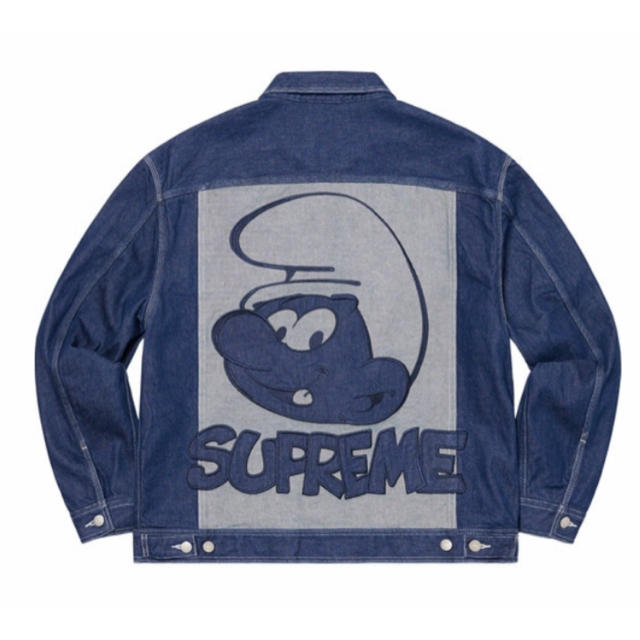 Supreme Smurfs Denim Trucker Jacket L