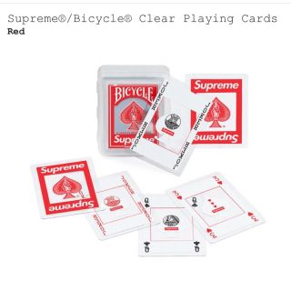 シュプリーム(Supreme)のシュプリーム  Bicycle Clear Playing Cards トランプ(トランプ/UNO)