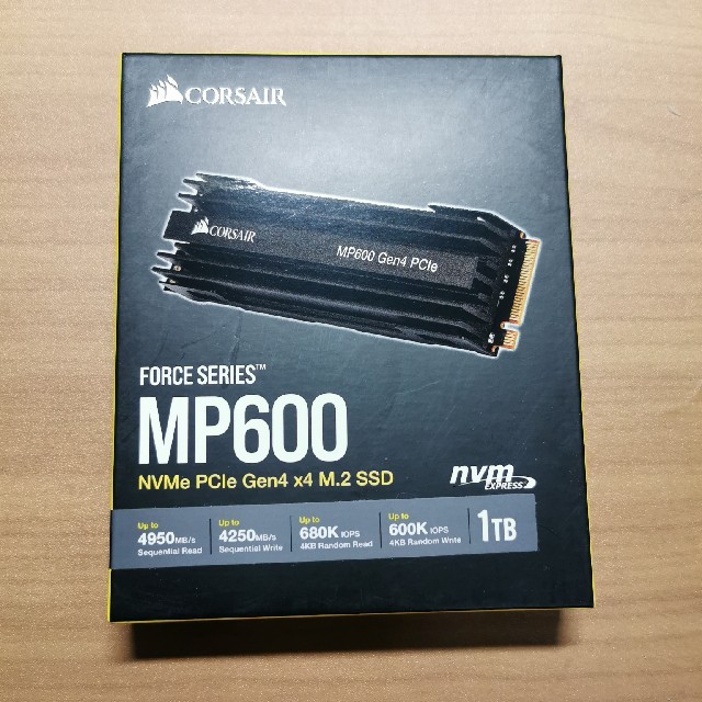 未開封 CORSAIR  1TB MP600 CSSD-F1000GBMP600SSDよろしくお願いいたします