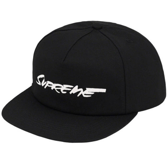 supreme futura logo 5panel cap 黒