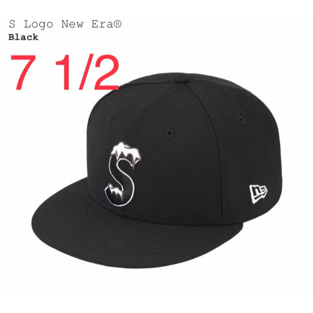 Supreme S Logo New Era ブラック BLACKメンズ