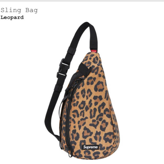 20fw 20awSupreme Sling Bag Leopard 2020