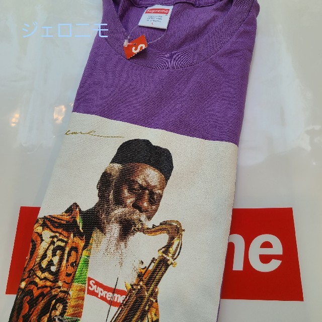 Tシャツ/カットソー(半袖/袖なし)Pharoah Sanders Tee SUPREME ファラオ パープル L