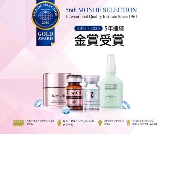 ルビーセルインテンシブ4Uampoule ヒト幹細胞培養液化粧品3本お試し‼️ 1