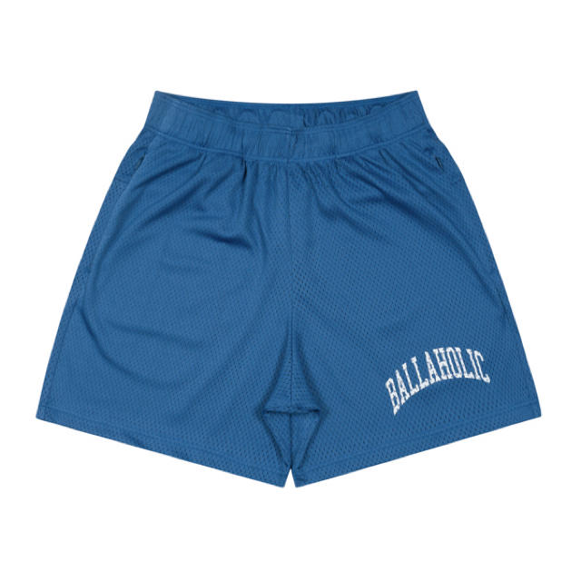 【新品】Mesh Zip Shorts (cyan blue) L スポーツ/アウトドアのスポーツ/アウトドア その他(バスケットボール)の商品写真