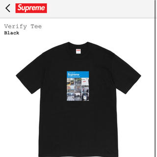 シュプリーム(Supreme)の【L】supreme Verify Tee black Lサイズ(Tシャツ/カットソー(半袖/袖なし))