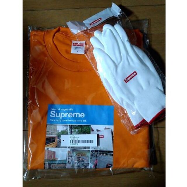 オマケ付【Lサイズ】Supreme Verify Tee Orange - Tシャツ/カットソー ...