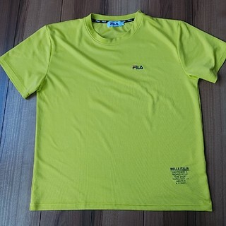 フィラ(FILA)のFILA　蛍光イエローTシャツ(Tシャツ/カットソー(半袖/袖なし))