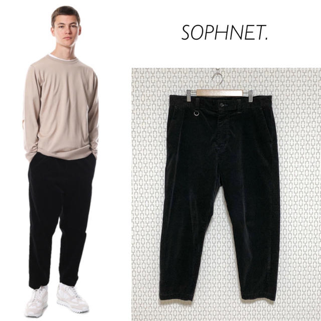 【美品】SOPHNET. WIDE CROPPED CORDUROY PANTS