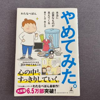 やめてみた。 本当に必要なものが見えてくる暮らし方・考え方(文学/小説)