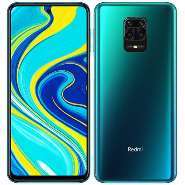 スマホ/家電/カメラ値下げ 美品 Xiaomi Redmi Note 9s 64G オーロラブルー