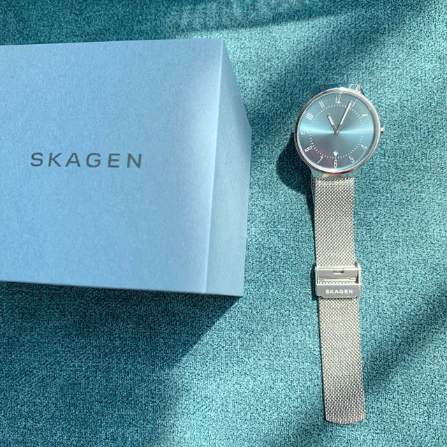 SKAGEN(スカーゲン)のスカーゲン SKAGEN SKW6521 ブルー 青 ブルベ ビッグフェイス レディースのファッション小物(腕時計)の商品写真