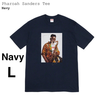 シュプリーム(Supreme)のL Supreme Pharoah Sanders Tee Navy Photo(Tシャツ/カットソー(半袖/袖なし))