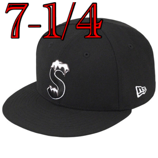 メンズ7-1/4 Supreme S Logo New Era black