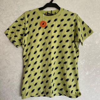 ハンティングワールド(HUNTING WORLD)の美品 ハンティングワールド レディース 黄緑 ゾウ 総柄 Tシャツ サイズ42(Tシャツ(半袖/袖なし))