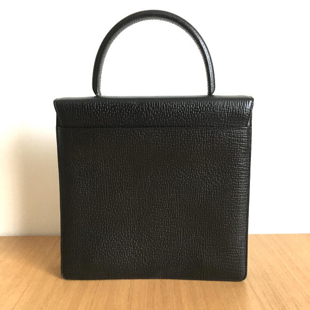 LOEWE レザー スクエア ハンドバッグ