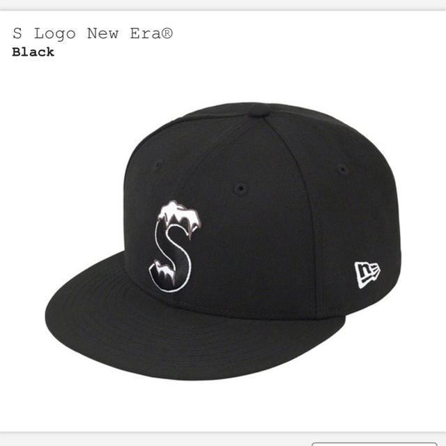 Supreme New Era S logo cap black 黒