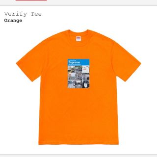 シュプリーム(Supreme)のSupreme Verify Tee サイズXL(Tシャツ/カットソー(半袖/袖なし))